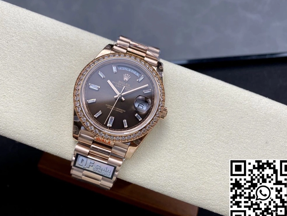 M228345rbr-0006 QF v5 Day Chocalate Rolex Factory Tungsten Dial Date Steel 0218